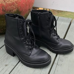Universal Thread (Target) Faux leather zip boots